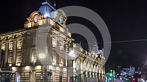 The crossroads with the Sao Bento Railway Station timelapse hyperlapse.