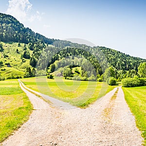 Crossroads of two roads