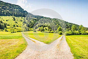 Crossroads of two roads