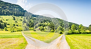 Crossroads of two roads