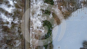 Crossroads of Winter: Aerial Perspective