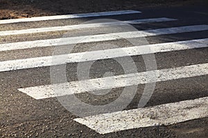 Crosswalk asphalt background zebra road