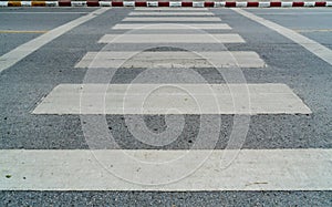 Crosswalk on asphalt road