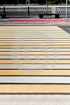 Crosswalk background in town on background