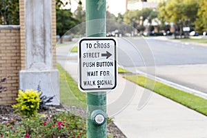 Crosswalk Button for traveling safety