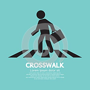 Crosswalk Graphic Sign