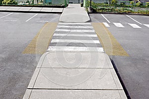 Crosswalk in a Parking Lot