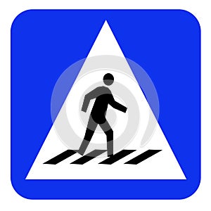 Crosswalk sign board