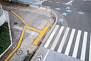 Crosswalk in Tokyo, Japan