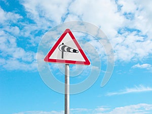 Crosswind, road sign
