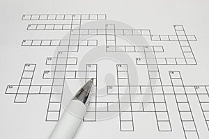 Crossword that develops memory based on intelligence and logic