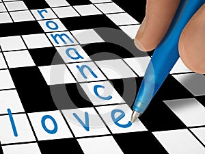 Crossword - love and romance