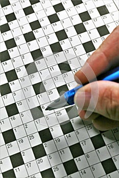 Crossword puzzle and crossword