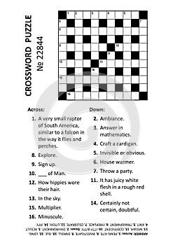 Crossword puzzle game ? 22844. Answer included.