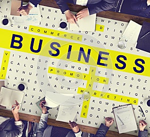 Crossword Puzzle Game Strategy Business Concept