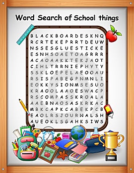 Crossword puzzles word find school things for kids games