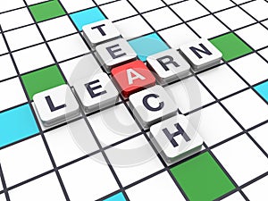 Crossword Series: LEARN TEACH