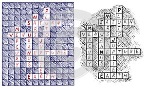 Crosswords on the subject of astronomy