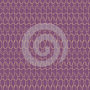 Crotchet stitches texture seamless vector purple pattern