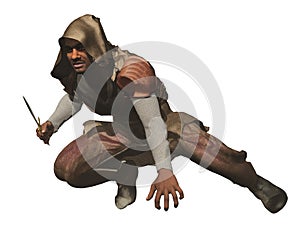 Crouching assassin photo