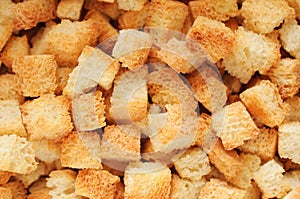 Crouton close up.