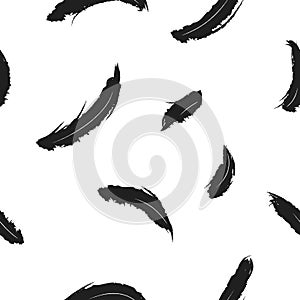 Crow feather pattern