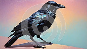 crow illustration highquality image and aes ai generated