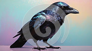 crow illustration highquality image and aes ai generated