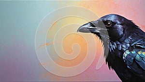 crow illustration highquality image and aes ai generated