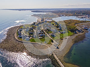 Crow Point aerial view, Scituate, MA, USA