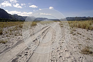 Crow valley sand road mount pinatubo philippines photo