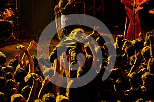 Crowd in a concert at Primavera Sound 2016 Festival