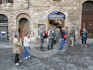 Crowd at the Gelateria