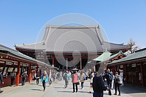 Crowd of Hatsumode at Senso-ji Temple