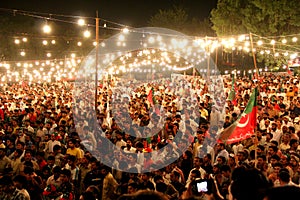 Crowd at Political Rally