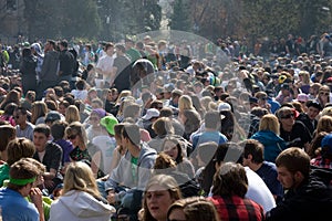 Crowd of Smoke 420 day