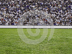 Crowd watching a game in stadion