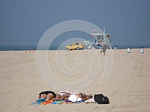 Crowded beach