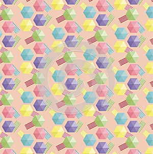 Crowded Beach colourful seamless vector pattern with beach towels and parasols