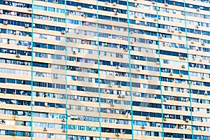 Crowded block of flats