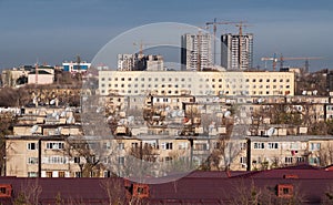 Crowded buildings of Central Asia