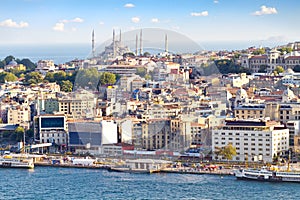 Crowded city of istanbul