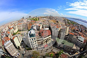 Crowded city of istanbul