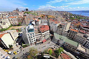 Crowded city of istanbul