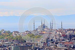Crowded city of istanbul
