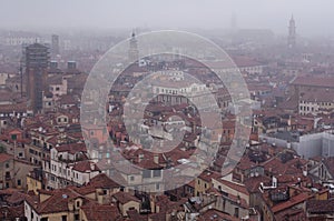 Crowded city of Venice, Italy