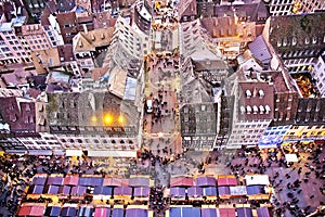 Traditional Alsacian Chirstmas Market at Strasbourg photo