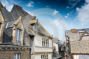 Crowded houses, Brittany, France, Europe