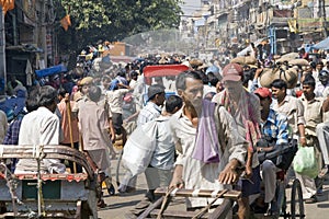 Crowded Street - Old Delhi - India