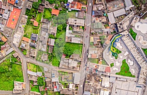 Crowded Roofs In Banos De Agua Santa, Ecuador